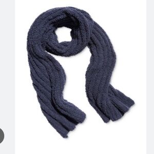 Free People Cloud ribbed blanket scarf in Navy New